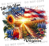 $1 West Virginia- Sublimation Vinyl Me Now