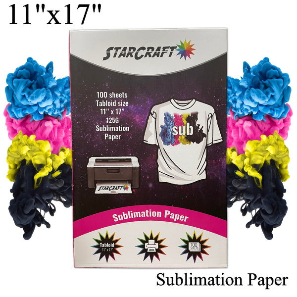 StarCraft Sublimation Paper 11" x 17" - 100 Pack Vinyl Me Now