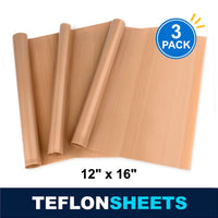 Teflon Sheets *3 Pack* - Teflon Sheets 12"x16"