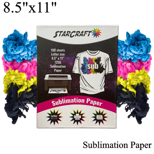 StarCraft Sublimation Paper 8.5" x 11" - 100 Pack Vinyl Me Now