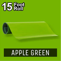 PerfectCut - Craft Vinyl - Permanent Adhesive Vinyl - 15 Foot Roll APPLE GREEN