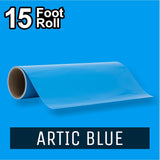 PerfectCut - Craft Vinyl - Permanent Adhesive Vinyl - 15 Foot Roll ARTIC BLUE