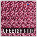 Animal Print - Printed Patterned Adhesive Craft Vinyl Cheetah Pink