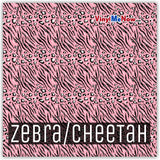 Animal Print - Printed Patterned Adhesive Craft Vinyl Zebra Cheetah