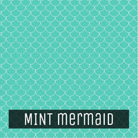 Animal Print - Printed Patterned Adhesive Craft Vinyl Mint Mermaid