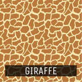 Animal Print - Printed Patterned Adhesive Craft Vinyl Giraffe