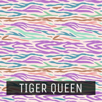 Animal Print - Printed Patterned Adhesive Craft Vinyl Tiger Queen