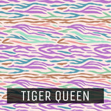 Animal Print - Printed Patterned Adhesive Craft Vinyl Tiger Queen