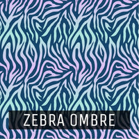 Animal Print - Printed Patterned Adhesive Craft Vinyl Zebra Ombre