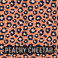 Animal Print - Printed Patterned Adhesive Craft Vinyl Peachy Cheetah