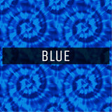 Tie Dye - Printed Patterned Adhesive Craft Vinyl Blue