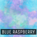 Cotton Candy Watercolors - Printed Patterned Adhesive Craft Vinyl Blue Raspberry
