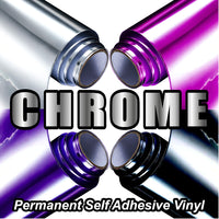 Chrome Permanent Self Adhesive Vinyl