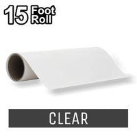 PerfectCut - Craft Vinyl - Permanent Adhesive Vinyl - 15 Foot Roll CLEAR
