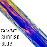 Chameleon Holographic Adhesive Craft Vinyl Sunrise Blue 12x12 Sheet