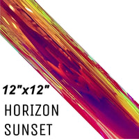 Chameleon Holographic Adhesive Craft Vinyl Horizon Sunset 12x12 Sheet