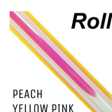 Chameleon Holographic Adhesive Craft Vinyl Peach Yellow Pink 3 Foot Roll
