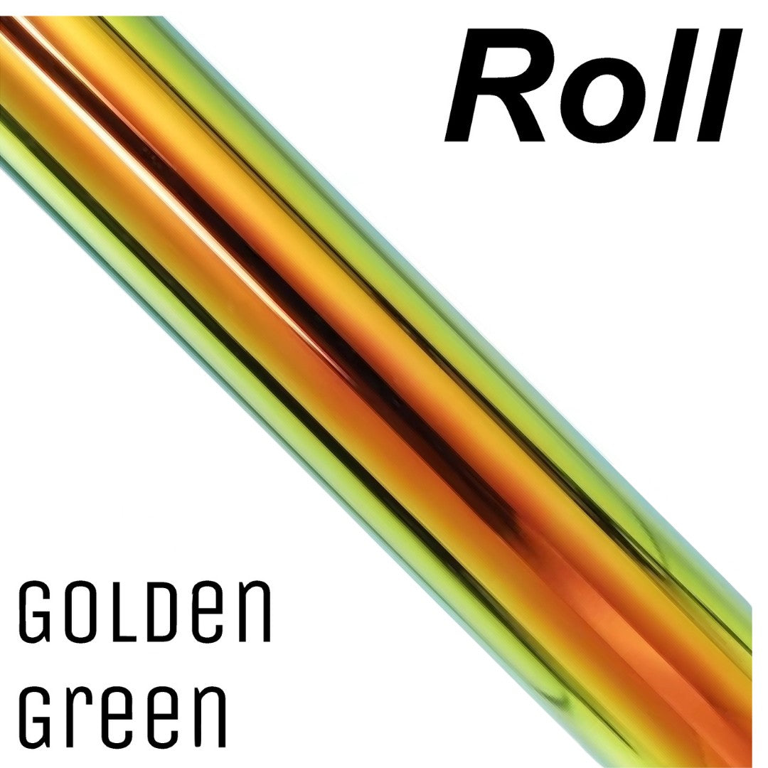 Holographic Yellow Rainbow Neo Chrome Gloss Vinyl Wrap Sticker