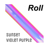 Chameleon Holographic Adhesive Craft Vinyl Sunset Violet Purple 3 Foot Roll