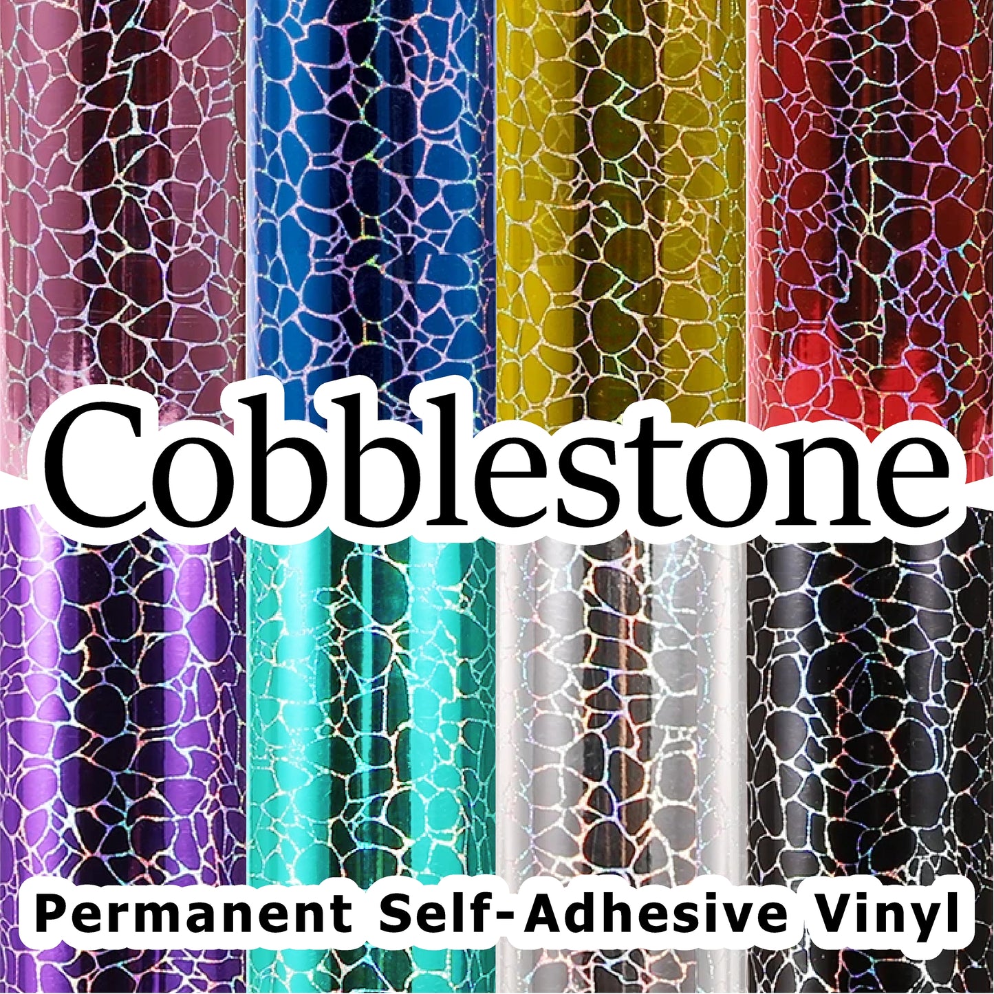 Cobblestone Permanent Self-Adhesive Vinyl Vinyl Me Now