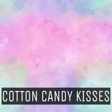 Cotton Candy Watercolors - Printed Patterned Adhesive Craft Vinyl Cotton Candy Kisses