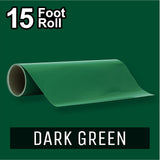 PerfectCut - Craft Vinyl - Permanent Adhesive Vinyl - 15 Foot Roll DARK GREEN