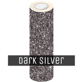 EasyCut Premium Glitter HTV 5' Foot Rolls Dark Silver