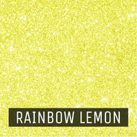 EasyCut Premium Glitter HTV 12"x10" Rainbow Lemon 12x10