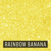 EasyCut Premium Glitter HTV 12"x10" Rainbow Banana 12x10