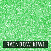 EasyCut Premium Glitter HTV 12"x10" Rainbow Kiwi 12x10