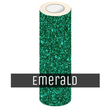 EasyCut Premium Glitter HTV 5' Foot Rolls Emerald