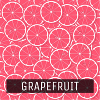 Fruit Pattern - Printed Patterned Adhesive Craft Vinyl Grapefruit