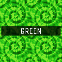 Tie Dye - Printed Patterned Adhesive Craft Vinyl Green