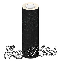 Holographic Glitter Adhesive Permanent Vinyl Gun Metal 3 Foot Roll