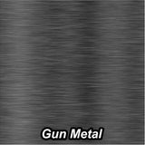 Brushed Aluminum Permanent Self Adhesive Vinyl Gun Metal 12x12