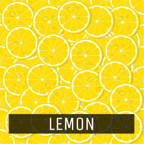 Fruit Pattern - Printed Patterned Adhesive Craft Vinyl Lemon