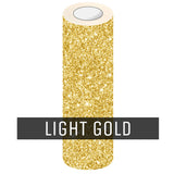 EasyCut Premium Glitter HTV 5' Foot Rolls Light Gold