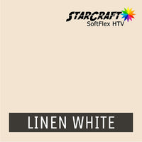 StarCraft SoftFlex HTV 12x12 Sheets Linen White 12"x12" Sheet