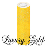 Holographic Glitter Adhesive Permanent Vinyl Luxury Gold 3 Foot Roll