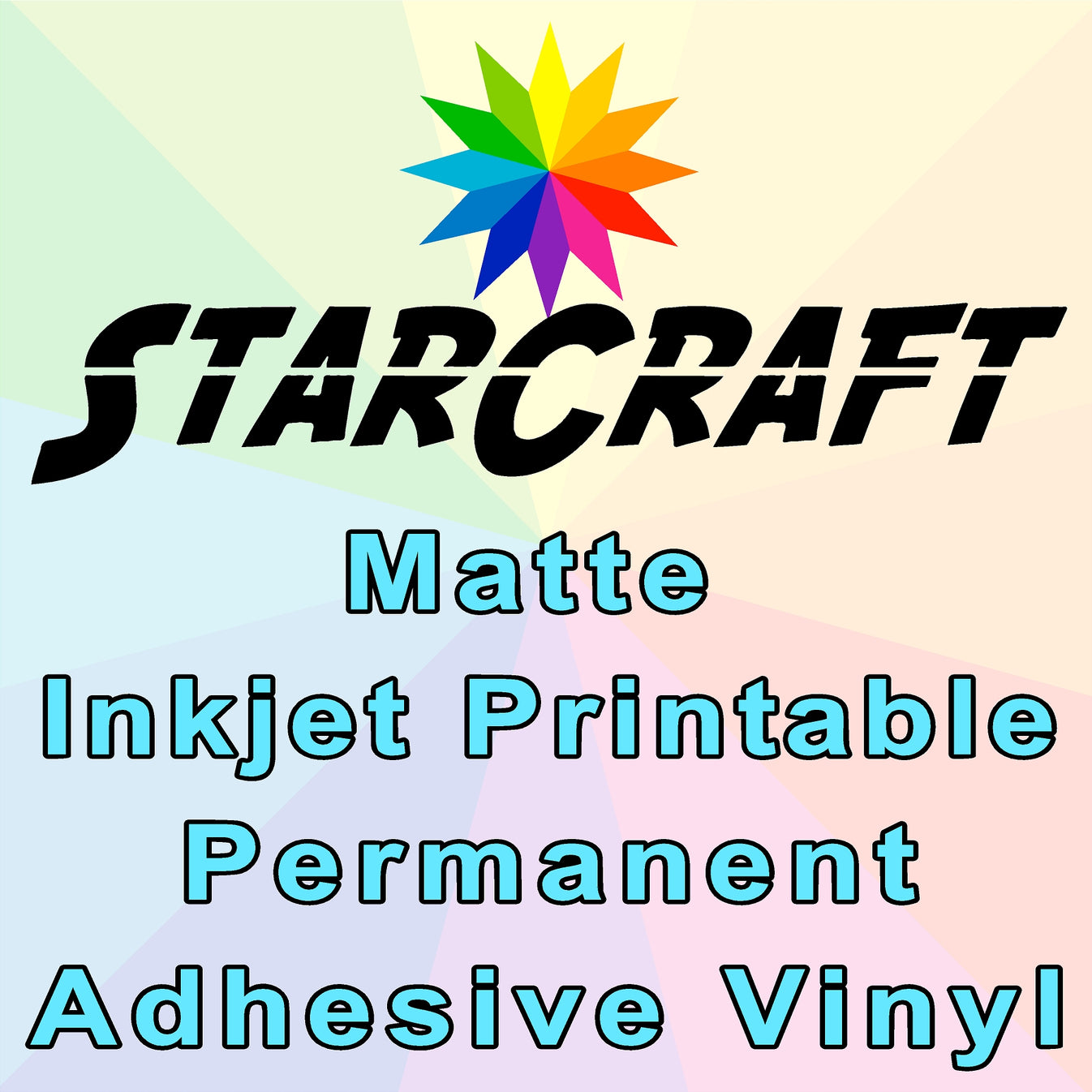 StarCraft Inkjet Printable Matte Permanent Adhesive Vinyl 10Pack