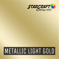 StarCraft SoftFlex HTV 12x12 Sheets Metallic Light Gold 12"x12" Sheet