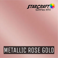 StarCraft SoftFlex HTV 12x12 Sheets Metallic Rose Gold 12"x12" Sheet