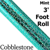 Cobblestone Permanent Self-Adhesive Vinyl Mint 3 Foot Roll