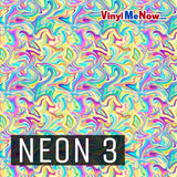 Neon- Printed Patterned Adhesive Craft Vinyl - Vinyl Me Now