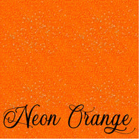 Holographic Glitter Adhesive Permanent Vinyl Neon Orange 12x12