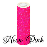 Holographic Vinyl Sparkle Permanent Adhesive Vinyl Neon Pink 3 Foot Roll