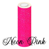 Holographic Glitter Adhesive Permanent Vinyl Neon Pink 3 Foot Roll