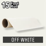 PerfectCut - Craft Vinyl - Permanent Adhesive Vinyl - 15 Foot Roll OFF WHITE