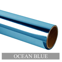 EasyCut Premium Heat Transfer Vinyl 5' Foot Rolls Super Soft Metallic-Ocean Blue