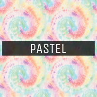 Tie Dye - Printed Patterned Adhesive Craft Vinyl Pastel
